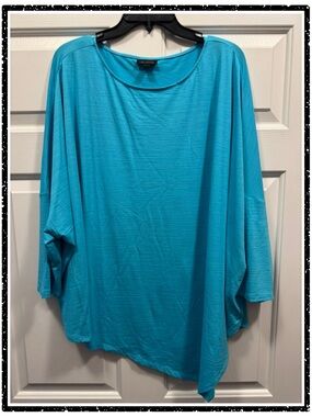 Lightweight Turquoise Women's Pullover Top